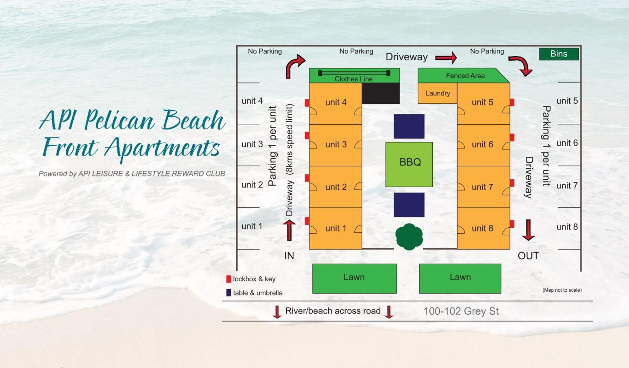 Api Pelican Beach Front Apartments カルバリ エクステリア 写真
